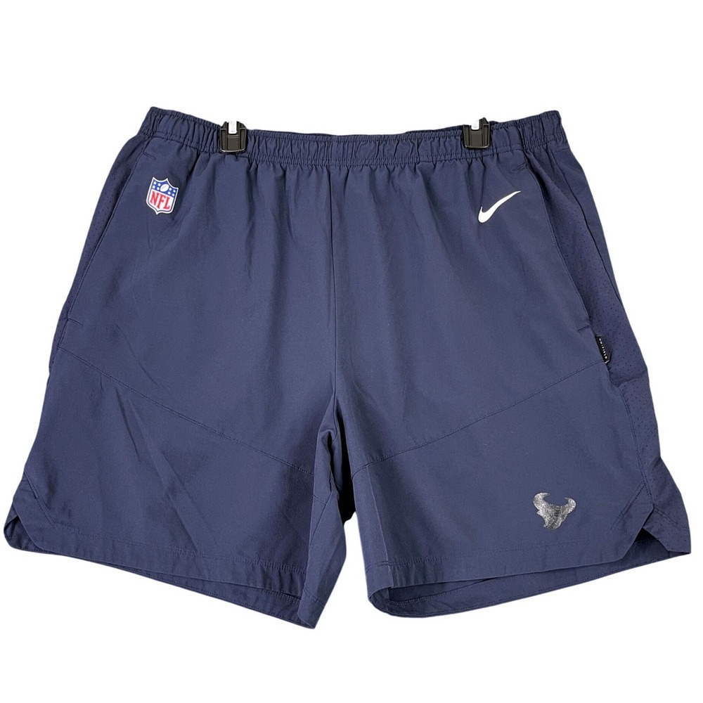 Houston Texans Player Issued #67 Brown Training Shorts Mens 2XL Nike Dri-FIT NFL